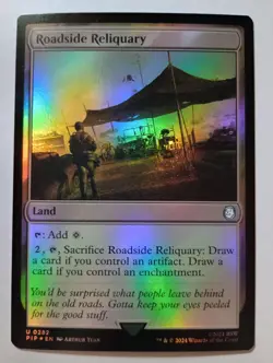 Roadside Reliquary (282) Fallout Commander PIP NM+ Foil (MTG) - Image 1