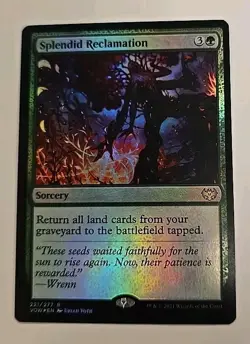 Splendid Reclamation Innistrad: Crimson Vow MTG Foil Lightly Played - Image 1