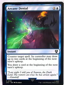 Arcane Denial Commander: The Lord of the Rings Magic: The Gathering NM/M - Image 1