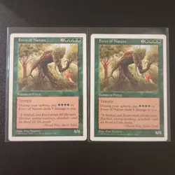 2 MTG Force of Nature 5th Edition - Image 1