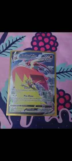 2022 Pokemon SWSH Silver Tempest #TG15 Full Art Blaziken VMAX - Image 1