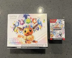 Pokemon Prismatic Evolutions Elite Trainer Box & Booster Bundle Lot of 2 SEALED - Image 1