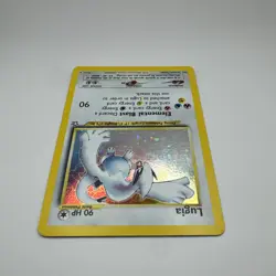 90’s Pokemon Lugia 9/111 Neo Genesis Unlimited Holo Rare Basic 90HP TCG Card - Image 3