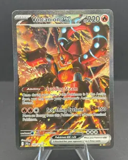 Pokemon VOLCANION EX 182/159 SIR Journey Together SPECIAL ILLUSTRATION RARE NM - Image 1
