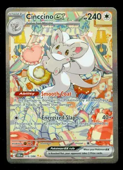 Pokemon CINCCINO EX 119/086 - Chaos Rising - SPECIAL ILLUSTRATION RARE - Card A - Image 1