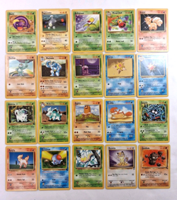 Vintage Pokemon Lot Of 20 WOTC Base Set Jungle Fossil Lot Unlimited MP - Image 1