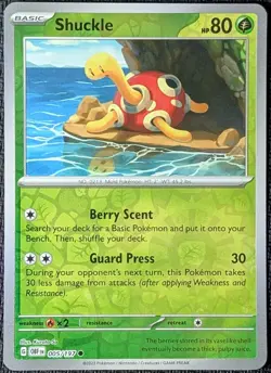 Shuckle 005/197 Obsidian Flames Pokemon Reverse Holo Grass NM - Image 1