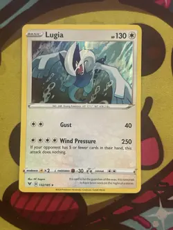 Pokemon Lugia 132/185 - SWSH Vivid Voltage - Holo Rare - Excellent - Image 1