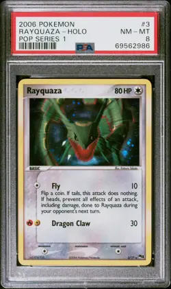 Pokemon Rayquaza Holo POP Series 1 PSA 8 - Image 2