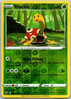 Shuckle 005/192 Reverse Holo Uncommon Rebel Clash Near Mint - Image 1