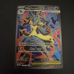 Pokemon Mega Lucario ex #160/132 English Mega Evolution Ultra Rare Full Art - Image 3