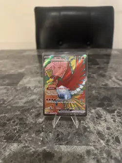Pokemon TCG Ethan's Ho-Oh EX Ultra Rare Full Art Destined Rivals 209/182 - NM - Image 1