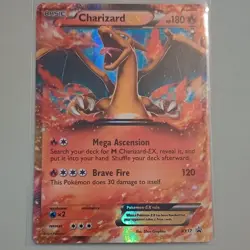 Pokemon TCG M Charizard EX 154/162 Breakthrough Full Art Holo Ultra Rare 210 HP - Image 1