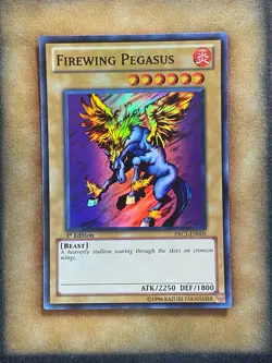 Yugioh Firewing Pegasus PRC1-EN005 Super Rare 1st Ed NM - Image 1