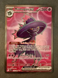 Mismagius EX 112/094 Ultra Rare Phantasmal Flames Holo Pokemon TCG NM - Image 1