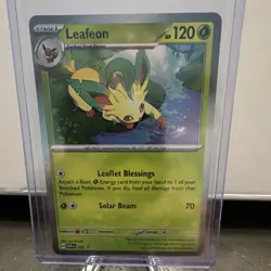Pokemon TCG Sv: Scarlet & Violet Promo Leafeon Cosmos Holo #170 - Image 1