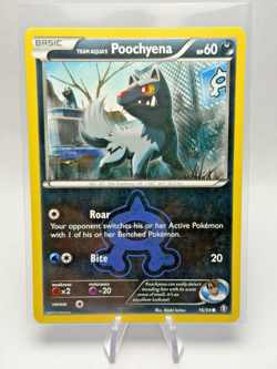 Pokemon Double Crisis #16/34 Common Team Aqua's Poochyena - NM/M - Image 1