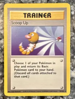 Wizards of the Coast Pokemon TCG Scoop Up 78/102 Base Set Unc Regular ENG 1999 - Image 1