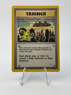 Pokemon Broken Ground Gym 92/105 Neo Destiny Unlimited Rare Trainer Regular 2000 - Image 1