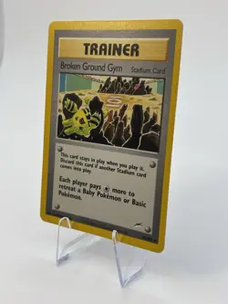 Pokemon Broken Ground Gym 92/105 Neo Destiny Unlimited Rare Trainer Regular 2000 - Image 2