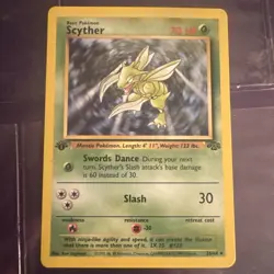Scyther - 1st Edition - 26/64 Jungle Set - Pokemon TCG - 1999 Never Played NM - Image 1