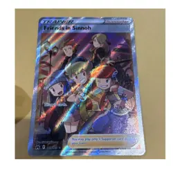 Pokemon Friends in Sinnoh Ultra Rare Full Art Holo 149/159 Crown Zenith Trainer - Image 1