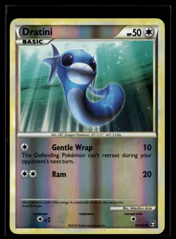 Dratini 62/102 HGSS Triumphant Reverse Holo Common Pokemon - Image 1