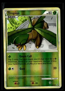 Tropius 66/95 HGSS Unleashed Reverse Holo Common Pokemon - Image 1