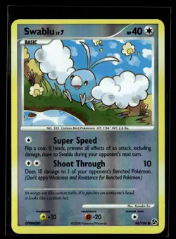 Swablu 86/106 Great Encounters Reverse Holo Common Pokemon - Image 1