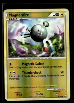 Magnemite 68/102 HGSS Triumphant Reverse Holo Common Pokemon - Image 1