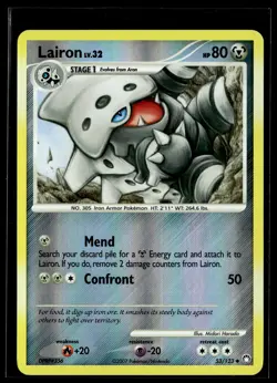 Lairon 53/123 Mysterious Treasures Reverse Holo Uncommon Pokemon - Image 1
