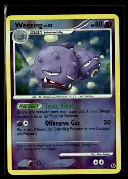 Weezing 31/106 Great Encounters Reverse Holo Rare Pokemon - Image 1