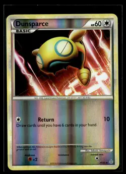 Dunsparce 29/95 HGSS Unleashed Reverse Holo Uncommon Pokemon - Image 1
