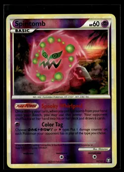 Spiritomb 10/102 HGSS Triumphant Reverse Holo Rare Holo Pokemon - Image 1