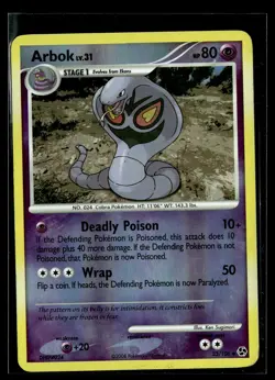Arbok 33/106 Great Encounters Reverse Holo Uncommon Pokemon - Image 1