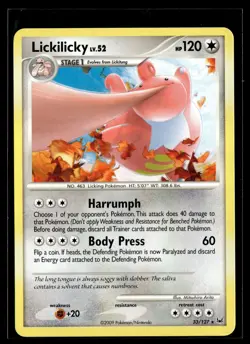 Lickilicky 33/127 Platinum Rare Pokemon - Image 1