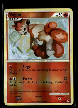 Vulpix 75/95 Call of Legends Reverse Holo Common Pokemon - Image 1