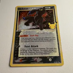 Pokemon Celebrations Umbreon Gold Star Classic Collection Series 17 - Image 3