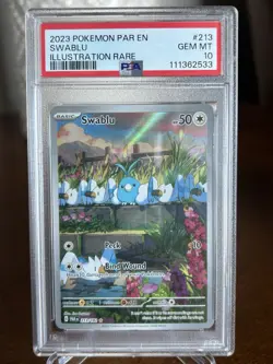 Swablu 213/182 Paradox Rift Illustration Rare Holo Pokemon TCG Card PSA 10 🔥 - Image 1