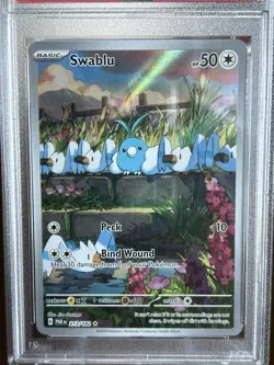 Swablu 213/182 Paradox Rift Illustration Rare Holo Pokemon TCG Card PSA 10 🔥 - Image 2