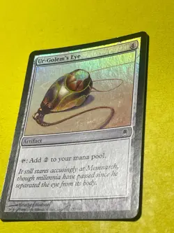 Ur-Golem's Eye FOIL Darksteel NM Artifact Common MAGIC GATHERING CARD - Image 3