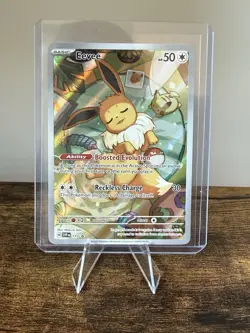 Pokemon TCG Eevee Prismatic Evolutions Black Star Promo Rare Holo Card 173 - Image 1