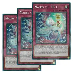 Yugioh - Maliss C TB-11 x 3 - 1st Edition Super Rare NM - Plus Free Holo Card - Image 1