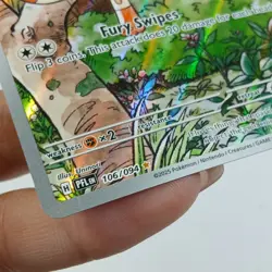 Meowth 106/094 Holo Illustration Rare Phantasmal Flames Pokemon Card - Image 2