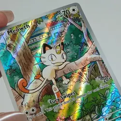 Meowth 106/094 Holo Illustration Rare Phantasmal Flames Pokemon Card - Image 5