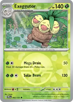 Exeggutor 2/131 Poke Ball Holo Uncommon Prismatic Evolutions Pokemon Cards - Image 1