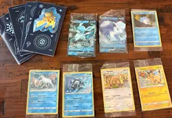 Pokemon TCG 2023 Holiday Advent Calendar Content Cards & Stickers - Image 1