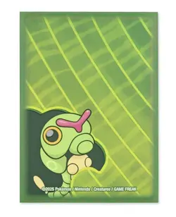 Caterpie Munch Time Individual Card Sleeve Pokemon Center Original - Image 1