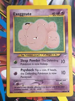 Exeggcute Pokemon Card 64/105 Neo Destiny 40 HP Regular Unlimited Common 2000 LP - Image 1