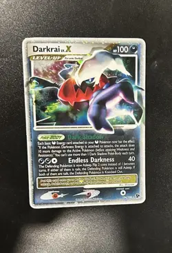 Pokemon TCG Darkrai LV.X Holo Card 104/106 Great Encounters Series LP - Image 1